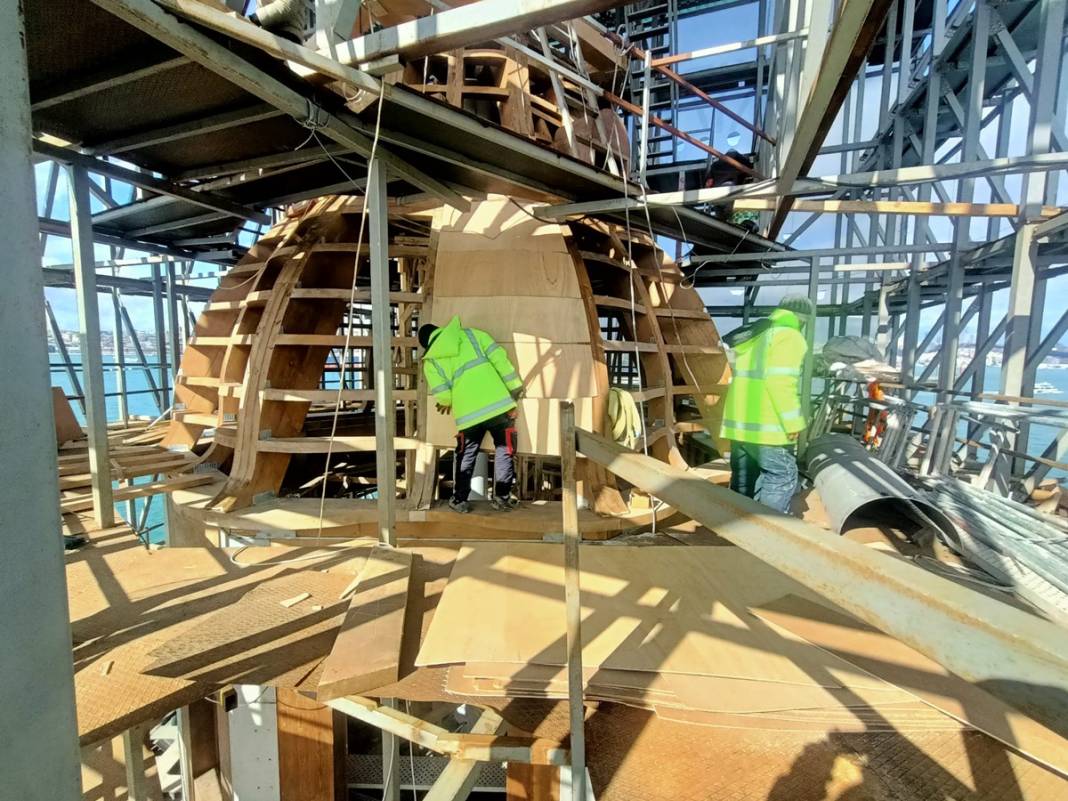 Kız Kulesi darmadağın olmuş! Son hali tartışma konusu oldu, işte restorasyonda son durum... 7